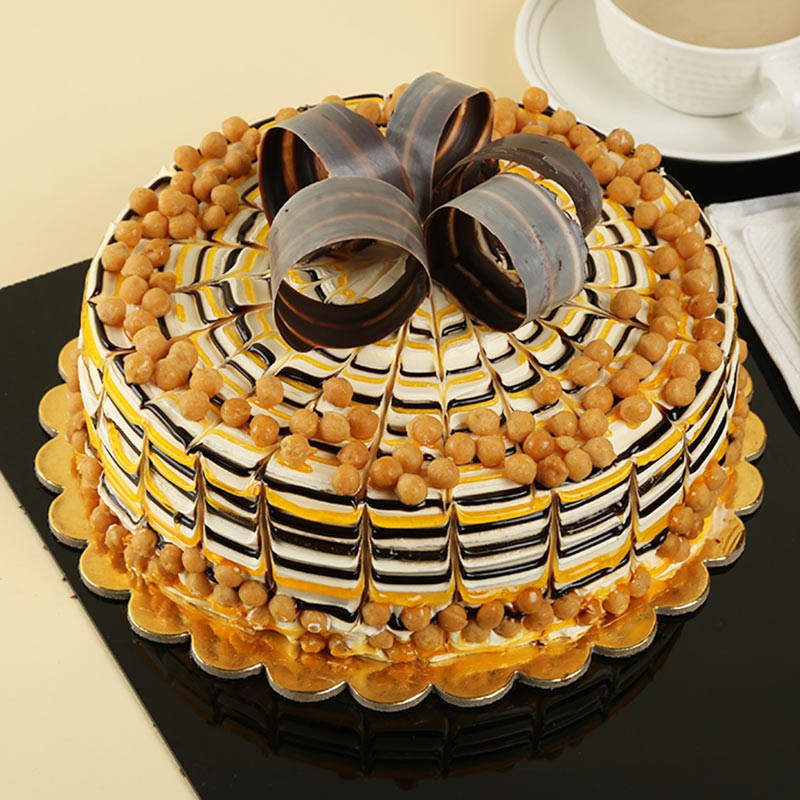 Butterscotch Cake For Birthday | bakehoney.com