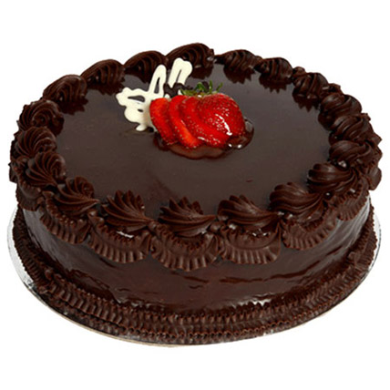 Delight Chocolate Cake With Cherry & Flakes | Wishours